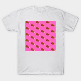 Chicken Leg - Pink T-Shirt